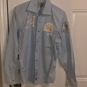 La Martina Button Down Size M Slim Fit